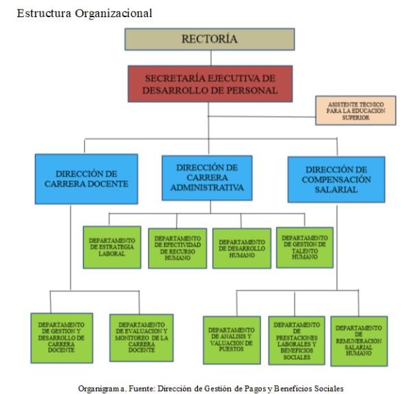 organigrama sedp 2019